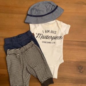 Newborn Onsies and Knit Pants